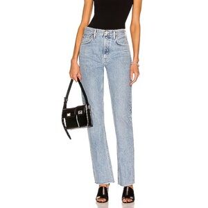 Worn ONCE Agolde Cherie High Rise Straight Leg Jeans